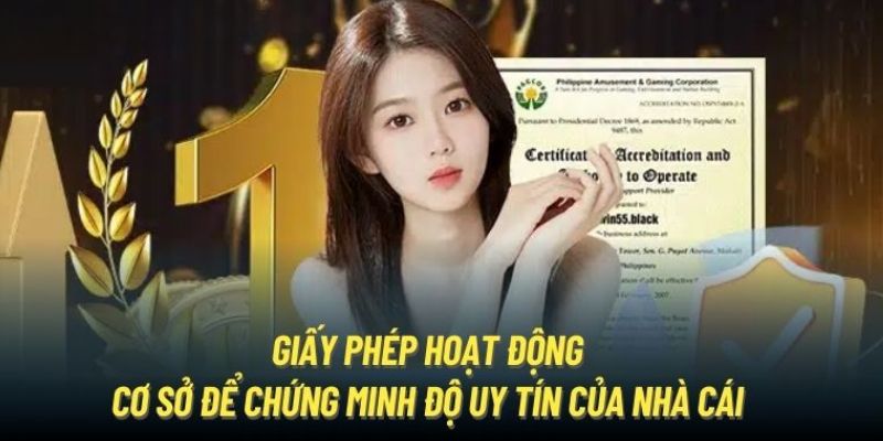 Nhà cái uy tín phải có giấy phép hoạt động từ các tổ chức nổi tiếng